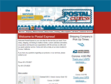 Tablet Screenshot of mypostalexpress.com